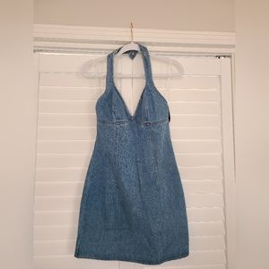 Lulus Blue Halter Mini Dress
